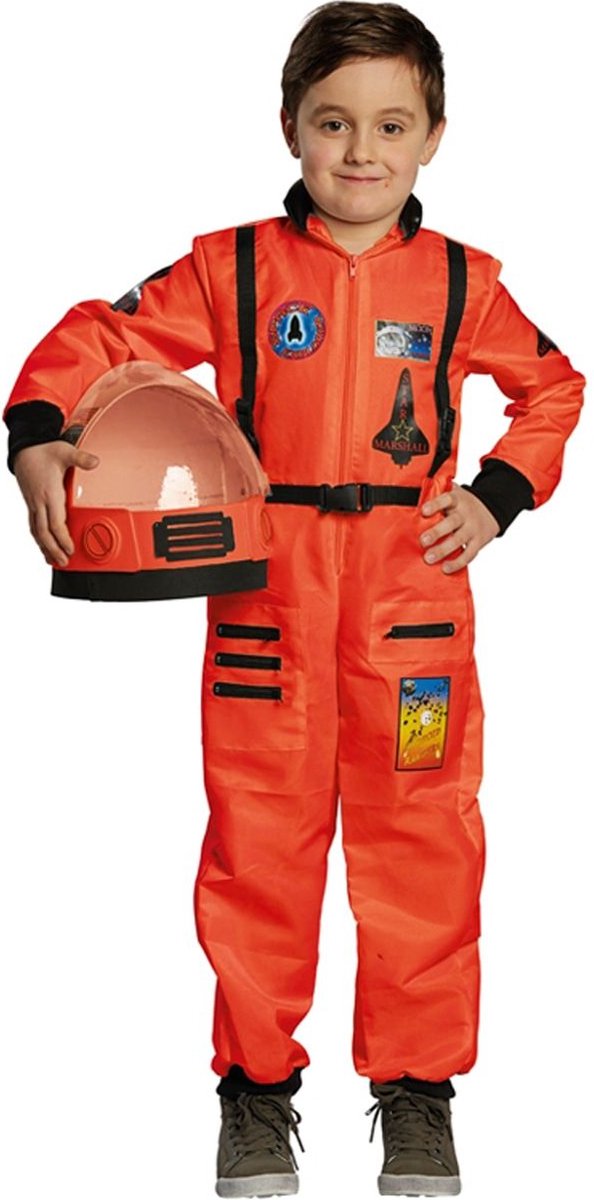 Science Fiction & Space Kostuum | Nederlandse Oranje Astronaut Wubbo | Jongen | Maat 116 | Carnaval kostuum | Verkleedkleding